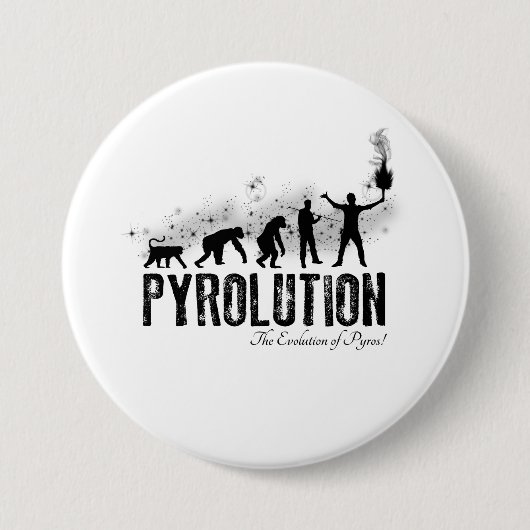 Pyrolutie - Evolutie van de Pyros Ronde Button 7,6 Cm (Voorkant)