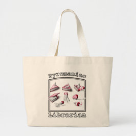 Pyromaanse bibliothecaris ontsteekt boek ideeën grote tote bag