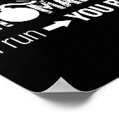 Pyromaniac If I Run You Run Fireworks Funny Pyrote Poster (Hoek)