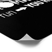 Pyromaniac If I Run You Run! Funny Sarcastic Pyro Poster (Hoek)