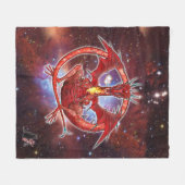 Pyrope Cosmic Dragon Fleece Blanket (Voorkant (Horizontaal))