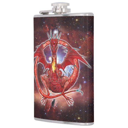 Pyrope Cosmic Dragon Hip Flask Heupfles (Links)