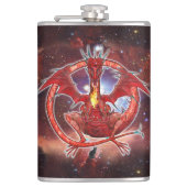 Pyrope Cosmic Dragon Hip Flask Heupfles (Voorkant)