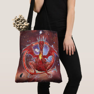 Pyrope Cosmic Dragon Tote Bag