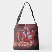 Pyrope Kosmische Draak Crossbody Tas (Achterkant)
