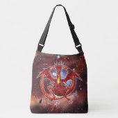 Pyrope Kosmische Draak Crossbody Tas (Voorkant)