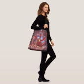 Pyrope Kosmische Draak Crossbody Tas (Op model)