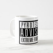 Pyrotechnic Advisory – Extreme Fireworks Koffiemok (Voorkant links)
