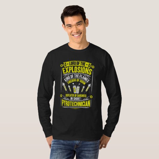 Pyrotechnics King Of The Flames Fireworks Pyrotech T-shirt (Voorkant volledig)