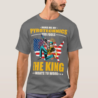 Pyrotechnicus geeft me mijn Pyrotechnici Amerikaan T-shirt