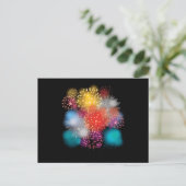Pyrotechnicus Pyrotech Fireworks — nieuwjaarscadea Briefkaart (Staand voorkant)