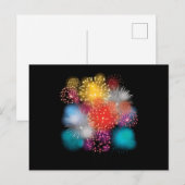 Pyrotechnicus Pyrotech Fireworks — nieuwjaarscadea Briefkaart (Voorkant / Achterkant)