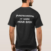 Pyrotechnicus vuurwerkpartij t-shirts (Achterkant)