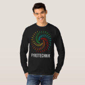 Pyrotechniek Pyrotechnicus Crew Vuurwerk Pyro Sh T-shirt (Voorkant volledig)
