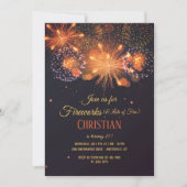 Pyrotechniek verjaardagsfeestje uitnodiging (Voorkant)