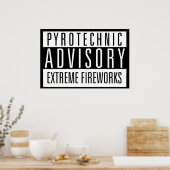 Pyrotechnisch advies - Extreme vuurwerk Poster (Keuken)