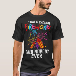Pyrotechnische brandweer Pyrotechnicus Pyro T-shirt