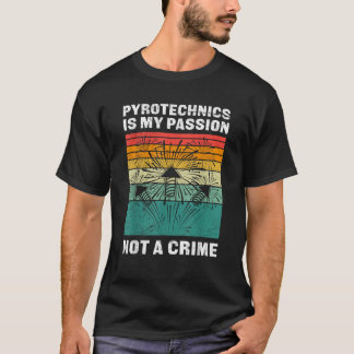 PYROTECHNOLOGIE IS GEEN MISDAAD Grappig Vuurwerk T-shirt