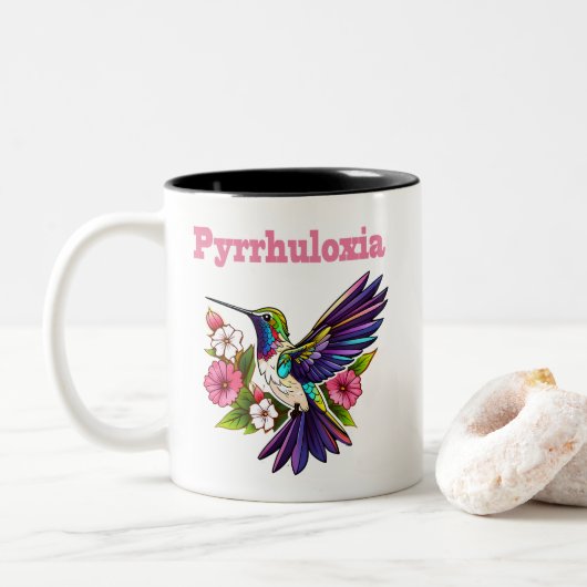 Pyrrhuloxia Perching Coffee Mok (Met donut)