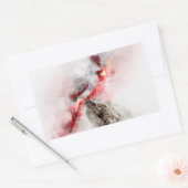 Pyrrhuloxia waterverf rechthoekige sticker (Envelop)