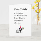 PyrrusBirthday A Funny Birthday Poem Kaart (Gele Bloem)