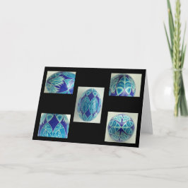 Pysanka Eieren Wenskaart - Blanco binnenzijde Feestdagen Kaart