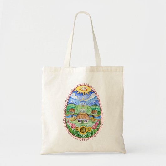 Pysanka Oekraïens paasei Tote Bag (Voorkant)