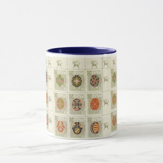 Pysanka Oekraïense paaseieren9 Twee-toonse Mok (Midden)