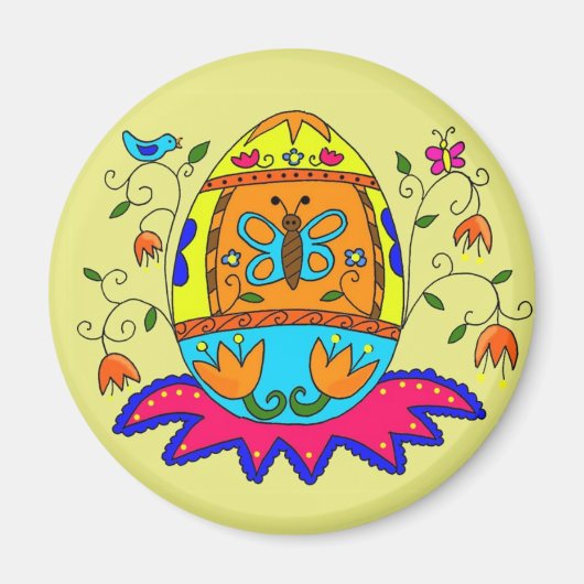 Pysanka Spring Magneet (Voorkant)