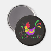 Pysanka Symbool: Haan Magneet (Voorkant / Achterkant)