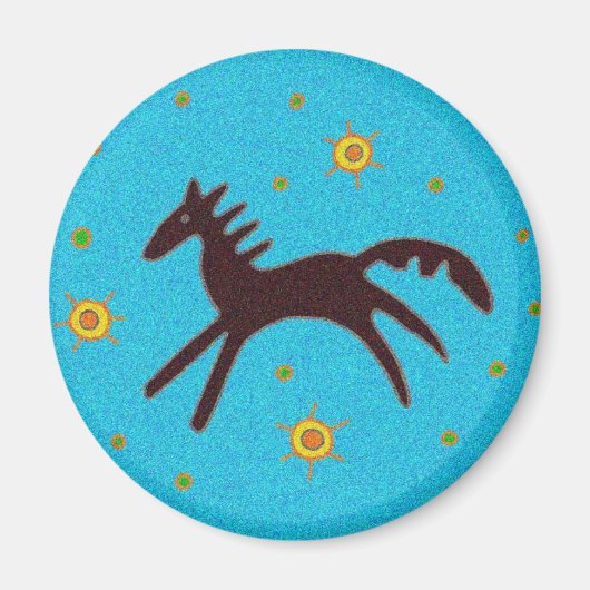 Pysanka symbool: Paard Magneet (Voorkant)