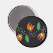 Pysanka Symbool: Vine Magneet (Voorkant / Achterkant)