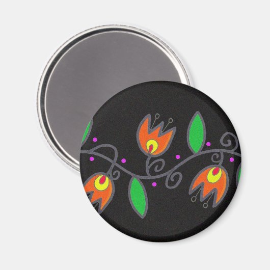 Pysanka Symbool: Vine Magneet (Voorkant / Achterkant)