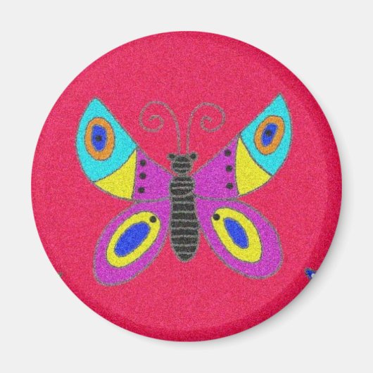 Pysanka Symbool: Vlinder Magneet (Voorkant)