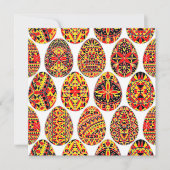 Pysanki Easter Eggs Kaart (Voorkant)