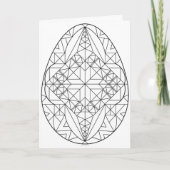 Pysanki-Kaart naar kleur 2 Kaart (Voorkant)