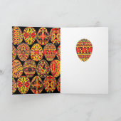 Pysanki Paaseieren Feestdagen Kaart (Binnen)