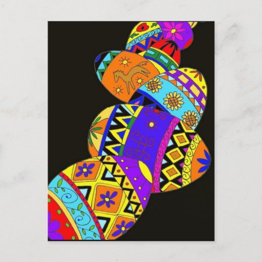 Pysanky Briefkaart (Voorkant)