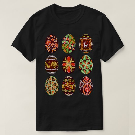 Pysanky Easter Egg Happy Easter Day Egg Hunting  T-shirt (Design voorkant)
