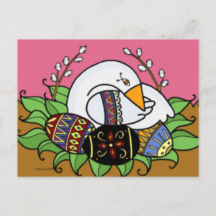 Pysanky en Goose Ukraine Folk Art Briefkaart