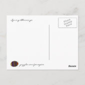 Pysanky en Hen Ukraine Folk Art Briefkaart (Achterkant)