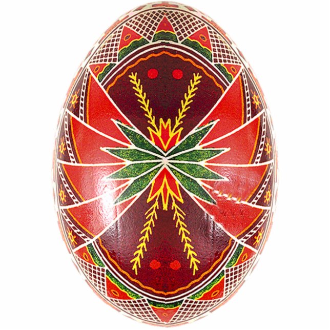 Pysanky (Oekraïense paaseieren) Fotobeeldje Ornament (Voorkant)