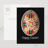 Pysanky Oekraïense paaskaart Feestdagenkaart (Voorkant / Achterkant)