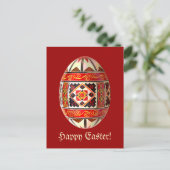 Pysanky Oekraïense paaskaart Feestdagenkaart (Staand voorkant)