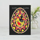 Pysanky Paaseieren Feestdagenkaart (Staand voorkant)