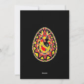 Pysanky Paaseieren Feestdagenkaart (Achterkant)