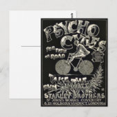 Pyscho-fietsen -  reclame voor bike briefkaart (Voorkant / Achterkant)