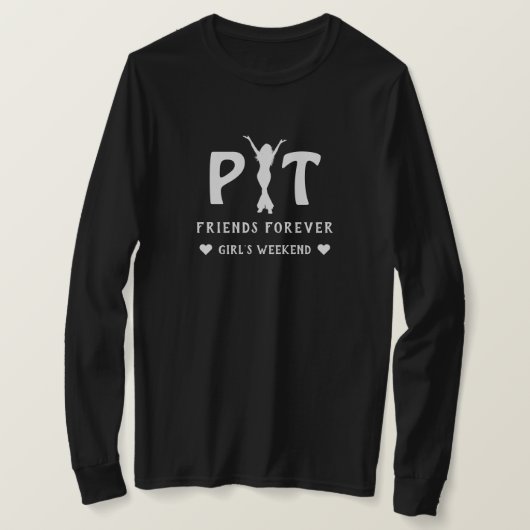 PYT jonge vrienden voor altijd T-shirt (Design voorkant)
