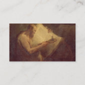 Pythagoras (6e eeuw voor Christus) (olie op doek) Visitekaartje (Achterkant)