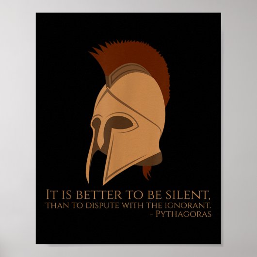 Pythagoras citeert Griekse filosofie - beter om zo Poster (Voorkant)